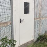 Противопожарная дверь с квадратным окном / серия FRM7512